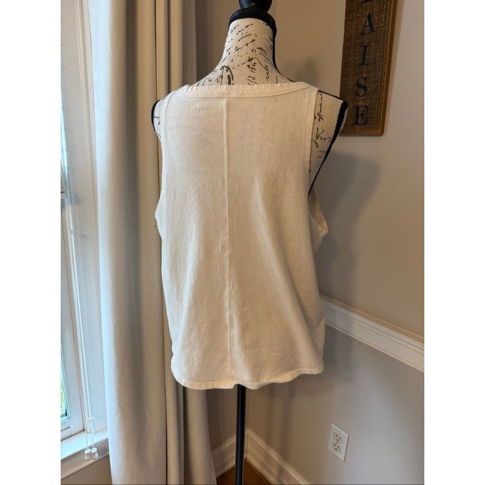 United By Blue Women's Impact Collection Organic Cotton Hemp Tank Top White XL - Picture 3 of 8